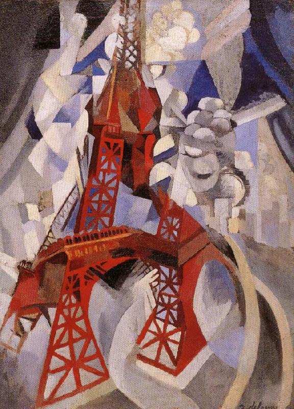 Delaunay, Robert Eiffel Tower or the Red Tower Sweden oil painting art